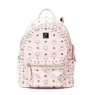 MCM Stark Side Stud Medium Pink Backpack - A World Of Goods For