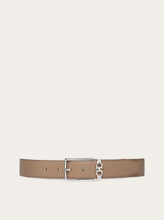 FERRAGAMO 3cm Cross-Grain Leather Belt for Men