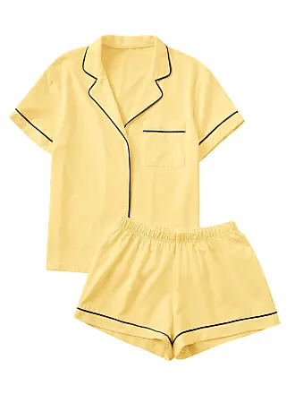 Eberjey The Short Pajama Set In Yellow
