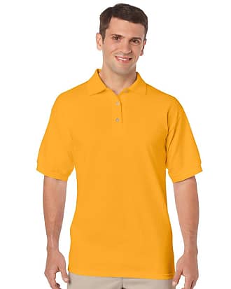 Gildan Mens DryBlend Adult Jersey Polo Shirt, Gold, Xx-Large