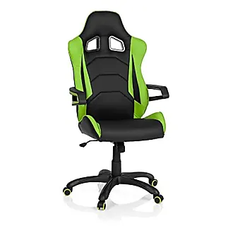 Chaise de bureau gaming / fauteuil gamer LEAGUE PRO I tissu / simili-cuir  noir / rouge hjh OFFICE