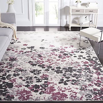 SAFAVIEH Adirondack Collection ADR130M Modern Abstract Non-Shedding Living Room Bedroom Dining Home Office Area Rug Purple Light Grey 9' x 12'