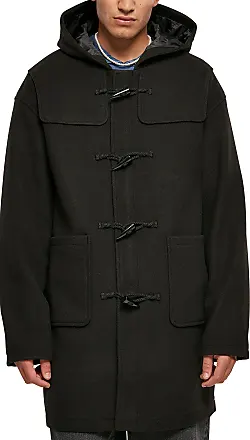 Urban Classics Mens TB5542-Duffle Coat Mantel, Black, XXL