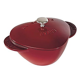  Staub Cast Iron Dutch Oven 5-qt Tall Cocotte, Made in France,  Serves 5-6, Cherry: Home & Kitchen
