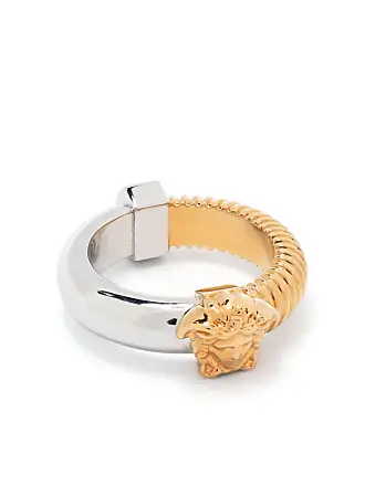 Silver Ring with floral motif Versace - GenesinlifeShops GB