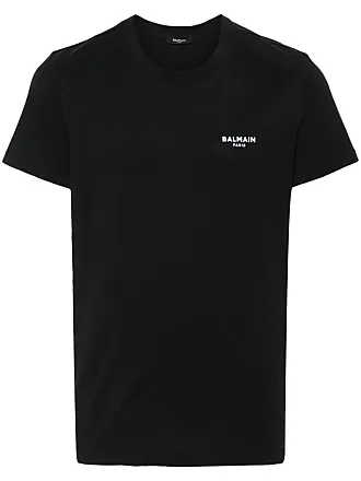 Balmain draped cotton T-shirt - Black