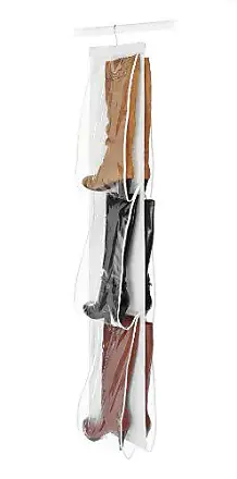 Honey-Can-Do Silver Hanging Boot Storage and Drying Rack