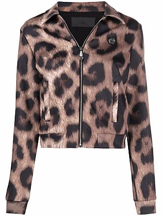 Just Cavalli floral-print Leather Biker Jacket - Farfetch