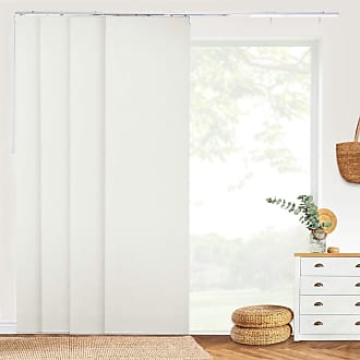 Chicology Blinds for Sliding Glass Doors, Temporary Wall, Closet Curtain, Room Door, Room Divider, Vertical Blinds, Door Blinds,Movie Night Silver (Blackout) W: