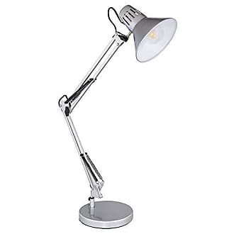 Schreib Tisch Leuchte Arbeits Zimmer Lampe grau Lese Beleuchtung Spot beweglich 