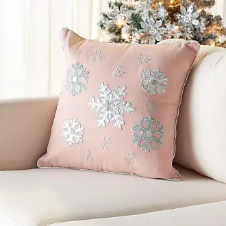 Safavieh Winter Tree Pillow ,Red/Silver