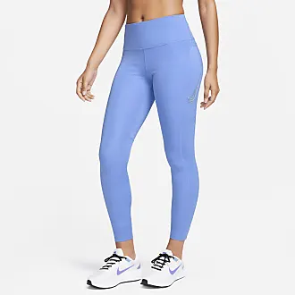 Zwart Nike Nike Fast 7/8-legging met print, halfhoge taille en