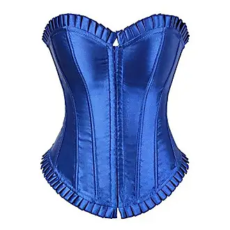 Grebrafan Vintage Corset de Taille Satin Bustier à Motifs Floraux (EU ...