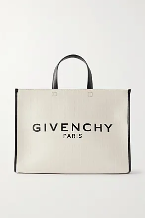 GIVENCHY G-Tote mini leather-trimmed printed coated-canvas tote