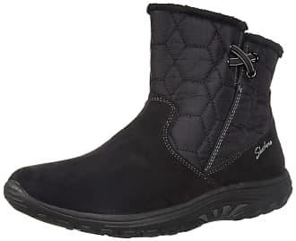 Skechers Womens Easy Going-Tribune-Double Zipper Bungee Bootie with Air-Cooled Memory Foam Ankle Boot, Black 2, 5.5 M US