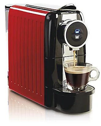 ChefWave Mini Espresso Machine for Nespresso Capsules (Red) with Accessories  