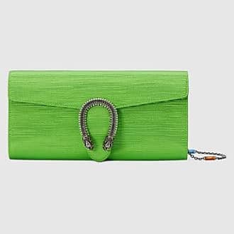 Dionysus Crystal Embellished Satin Shoulder Bag in Green - Gucci