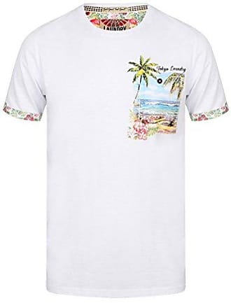 Tokyo Laundry T-shirt à col rond imprimé tropical pour homme 