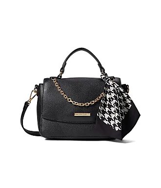 Anne Klein Quilted Crescent Shoulder Bag With Swag Chain