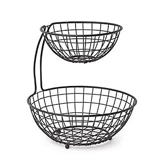  Spectrum Diversified 2-Tier Corner Basket, Satin