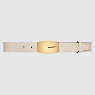 NWT Gucci GG Supreme White Leather belt. Size 85/34 Style 400593 Limited  Edition 