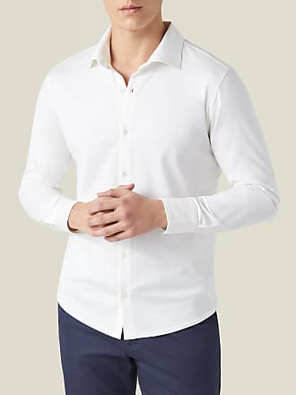 Luca Faloni White Como Silk-Cotton Shirt