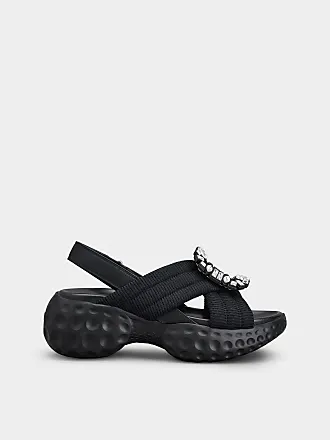 New Womens Crocs Sanrah Liquid Metallic Black Silver Summer Sandals Flip  Flops