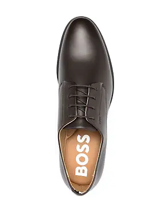 Hugo boss leather deals derby shoes