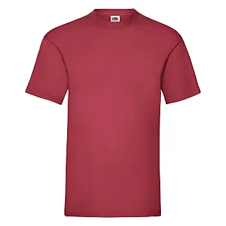 T-shirt Fruit Of The Loom da Uomo in Rosso