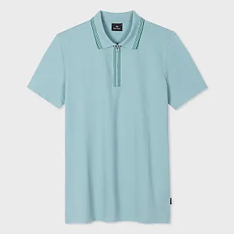 PS Paul Smith Glass Stripe organic cotton polo shirt - Blue