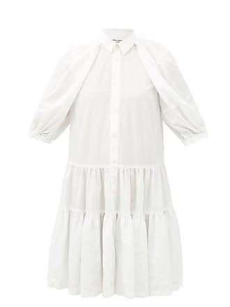 Comme Des Garçons Comme Des Garçons Comme Des Garçons - Tiered-hem Poplin Dress - Womens - White
