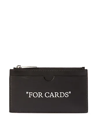 Off-White - Jitney Embellished Printed Leather Cardholder - Black - One Size - Net A Porter