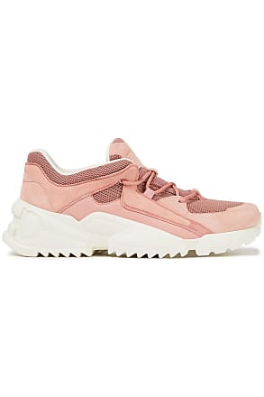 Damen Schuhe Flache Schuhe Schnürschuhe und Schnürstiefel Ferragamo 20mm Hohe Sneakers Aus Leder & Wildleder number in Pink 