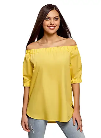 Blusa Spalle Scoperte Donna Elegante Chiffon Floreale Bluse Donna Blouses  Camicetta Camicette Donna Top Maniche Lunghe Donna Taglie Forti Tunica  Blusas Oversize Camicia Maniche Sbuffo Donna Bianco S : : Moda