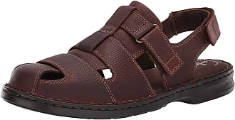 clarks mens brown leather sandals