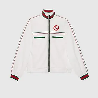 Gucci Cable Knit Bomber Jacket, Size S, White