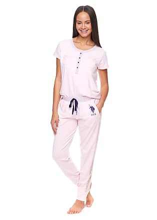 Polo Assn Womens Cuffed Sleeve Athletic Hoodie Sweatshirt and Shorts Pajama Lounge Sleep Set U.S 