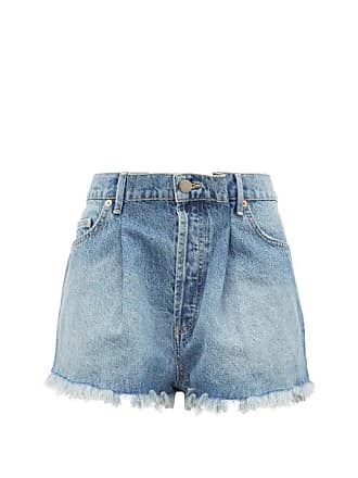 Sugarlips Synthetic Azure Kona Floral High Waisted Shorts in Blue-Ivory Womens Clothing Shorts Mini shorts Blue 
