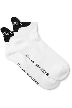 Alexander McQueen Logo-Jacquard Cotton-Blend Socks