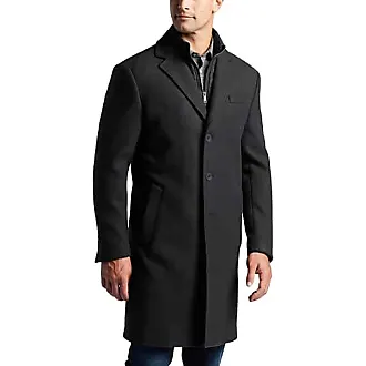 Awearness Kenneth Cole Men's Slim Fit Topcoat Black - Size: Large