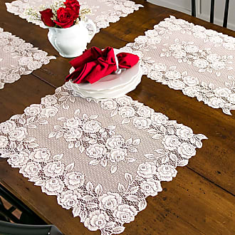 Crochet Lace Placemat Table Runner 14x20",14x36" 14x72" Beige or White 14x54" 