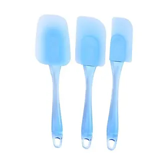 6 pièces ensemble de spatule en silicone spatules de cuisine spatule en  plastique spatule dernière goutte pour ustensiles de cuisine antiadhésifs