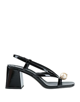 Damen Schuhe Absätze Sandalen mit Keilabsatz Miu Miu Sandale in Schwarz 