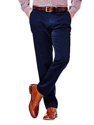 Haggar Mens Fashion Chino Regular and Big & Tall Sizes, Navy, 38W x 30L