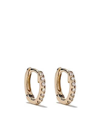 Dana Rebecca Designs Ava Bea 14kt Rose Gold Diamond Huggie Earrings - Pink