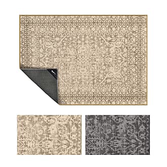 2-Piece Rug Set Bella Charcoal GelPro Nevermove Artisan Machine-Washable Chenille Textured GellyGrippers