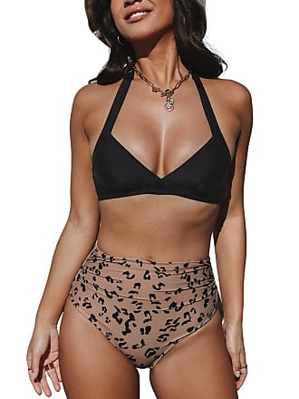 Cupshe Women's Black Bikini Set Triangle Low Waisted Swimsuits, Xs