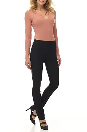 Rekucci Women's Ease into Comfort Stretch Slim Pant (6 Short, Black) :  : Clothing, Shoes & Accessories
