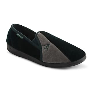 Dunlop Mens Famous Lance Velvet Slippers with Elasticated Gussets