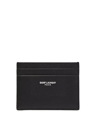Saint Laurent Leather Cardholder in Black for Men